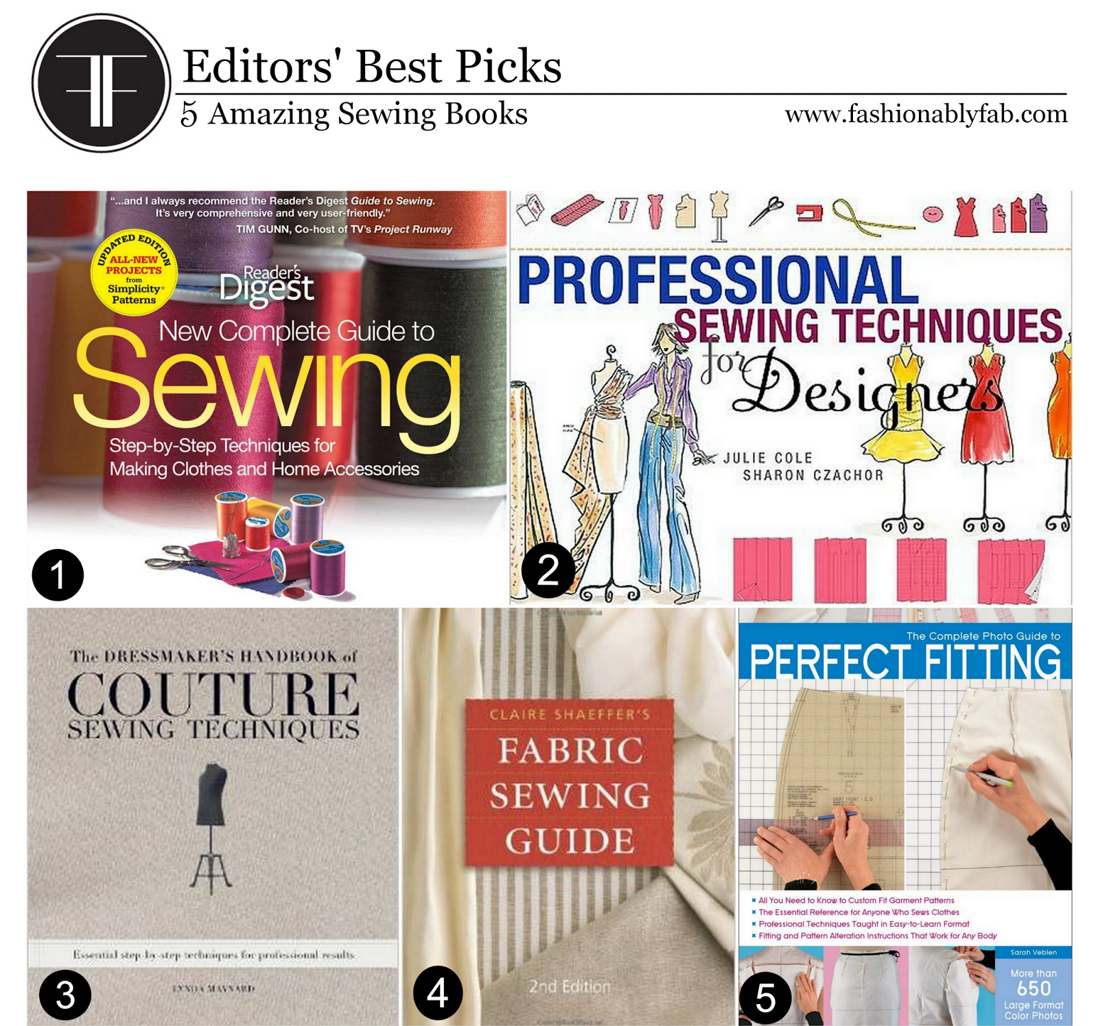 5 Amazing Sewing Books - Fashionably Fab